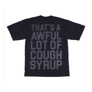 Nwot Awful Lot Of Cough Syrup Black Tonal Tee Alocs Streetwear T Shirt
